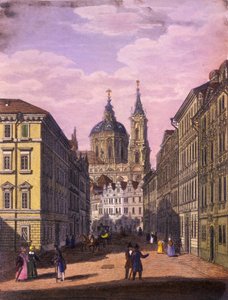 Chiesa di San Nicola nel Piccolo Quartiere, Praga da Vincenc and Geissler, F. Morstadt